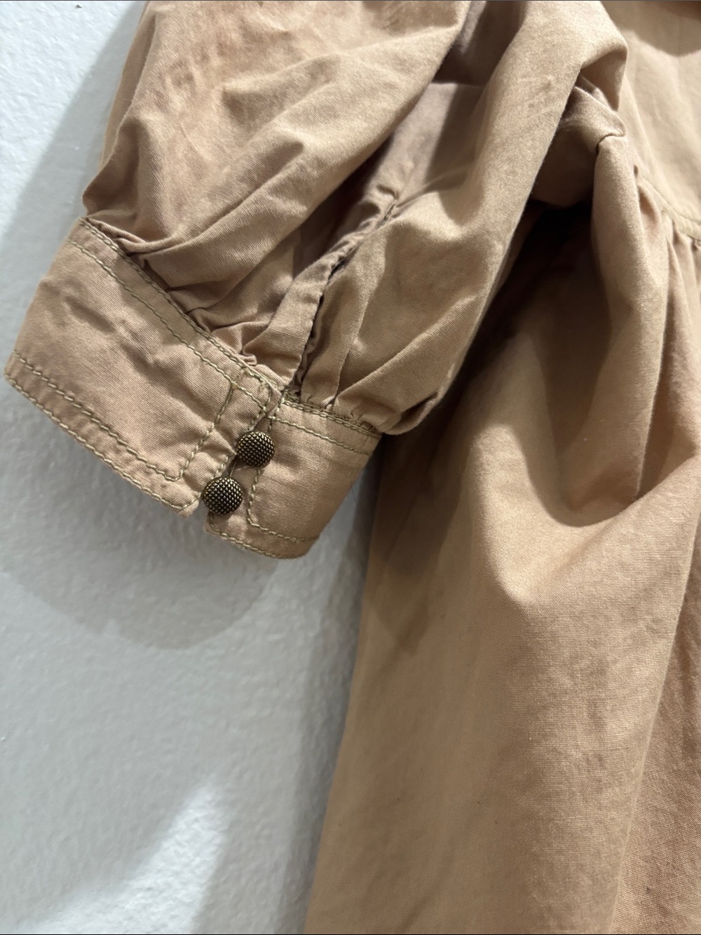 pilcro by anthropologie Short-Sleeve Bow-Front Tunic Mini Dress size large - Picture 7 of 7